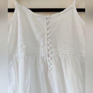 White cotton children's dress